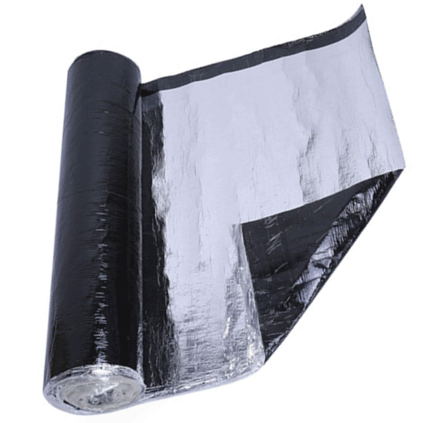 Cinta de Butilo, Tela Asfaltica Autoadhesiva, Cinta Bituminosa, Cinta Selladora Impermeable, Cinta Adhesiva Impermeable para Tejados para Goteras en Techos, Grietas Superficiales(0.5x15m)