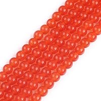 Vista 49 de JOE FOREMAN Cuentas redondas de piedra natural de jade rosa de 0.315 pulgadas para hacer joyas, cuentas de 15 pulgadas, piedras semipreciosas