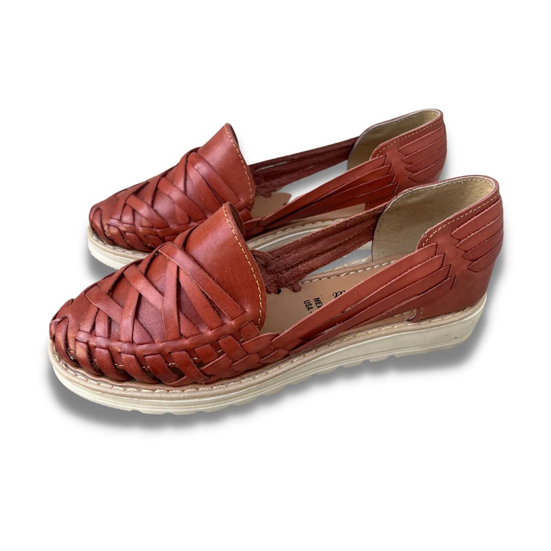 Mexico en la PielLeather Huarache Closed Toe Sandals with Comfortable Sole