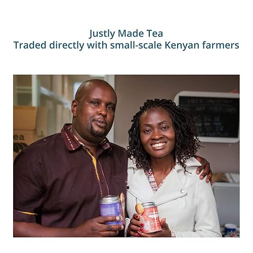 Vista 14 de JusTea Chamomile Dream Bolsas de té compostables con pirámide Té de hierbas Más de 12 tazas Sin cafeína Galardonadas Comercio Justo