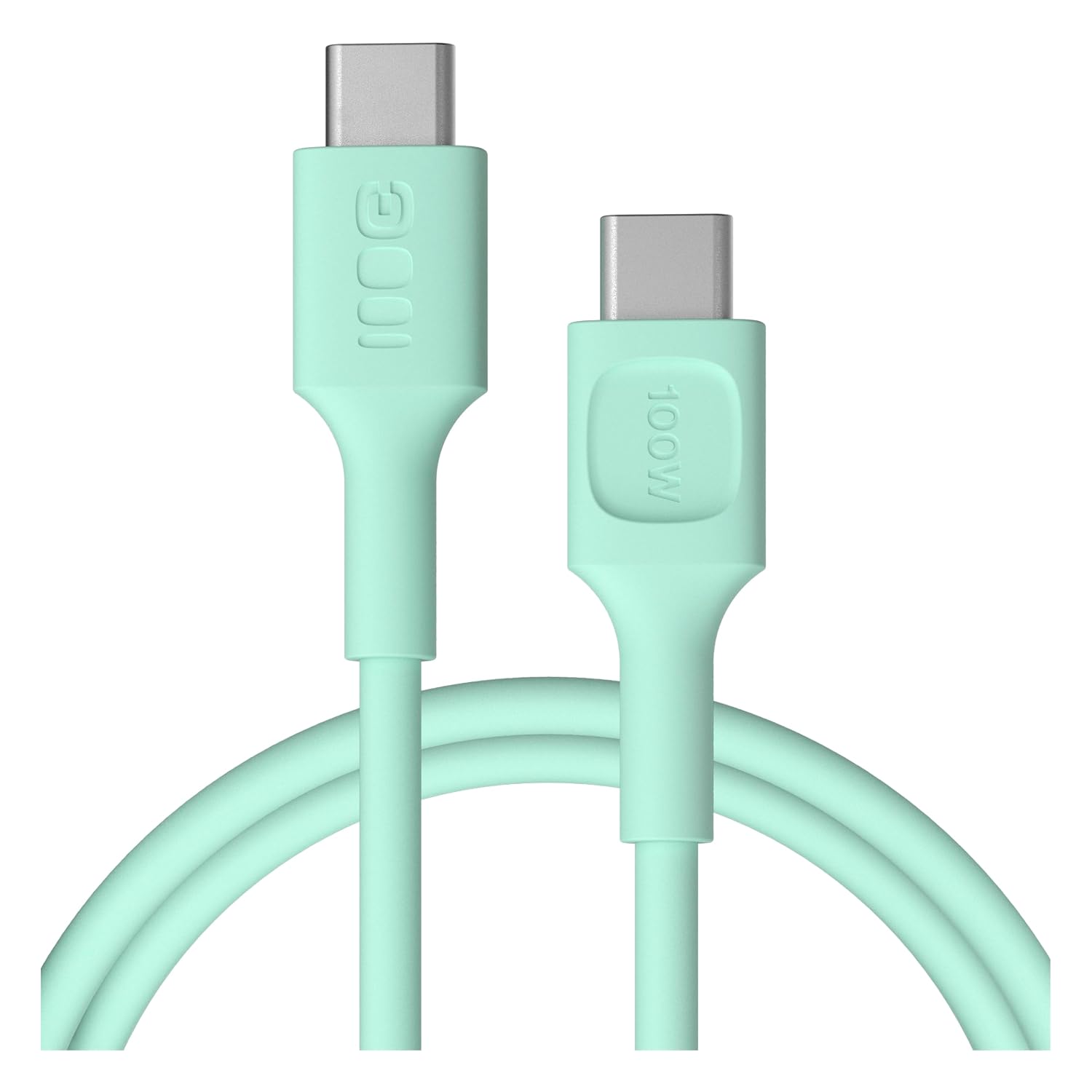 Visuel du produit : Green Cell PowerFlex Câble USB-C 100 W Charge rapide PD (menthe, 120)