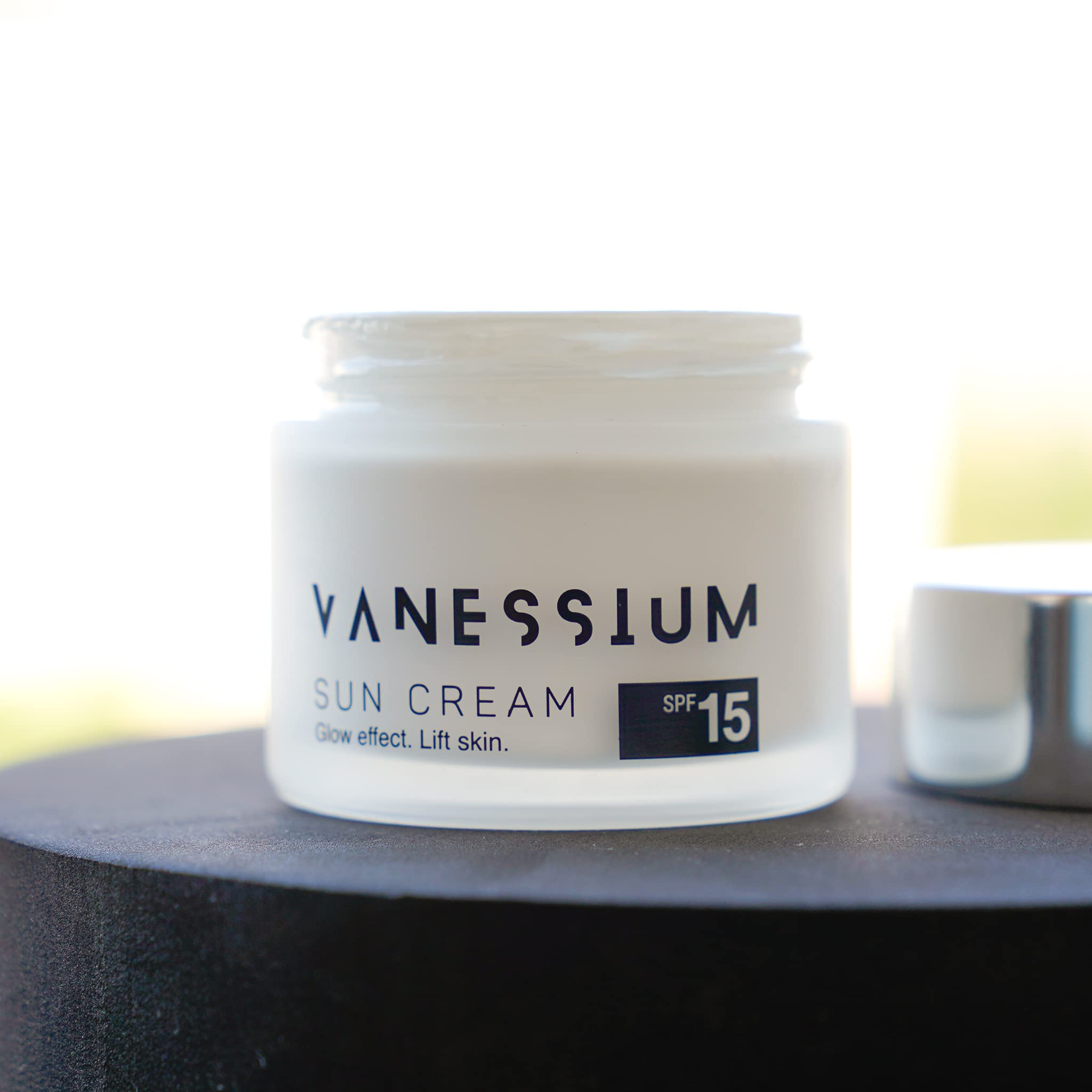 Crema Solare Illuminante SPF15 | Effetto bagliore | Sollevare la pelle | 50 ml