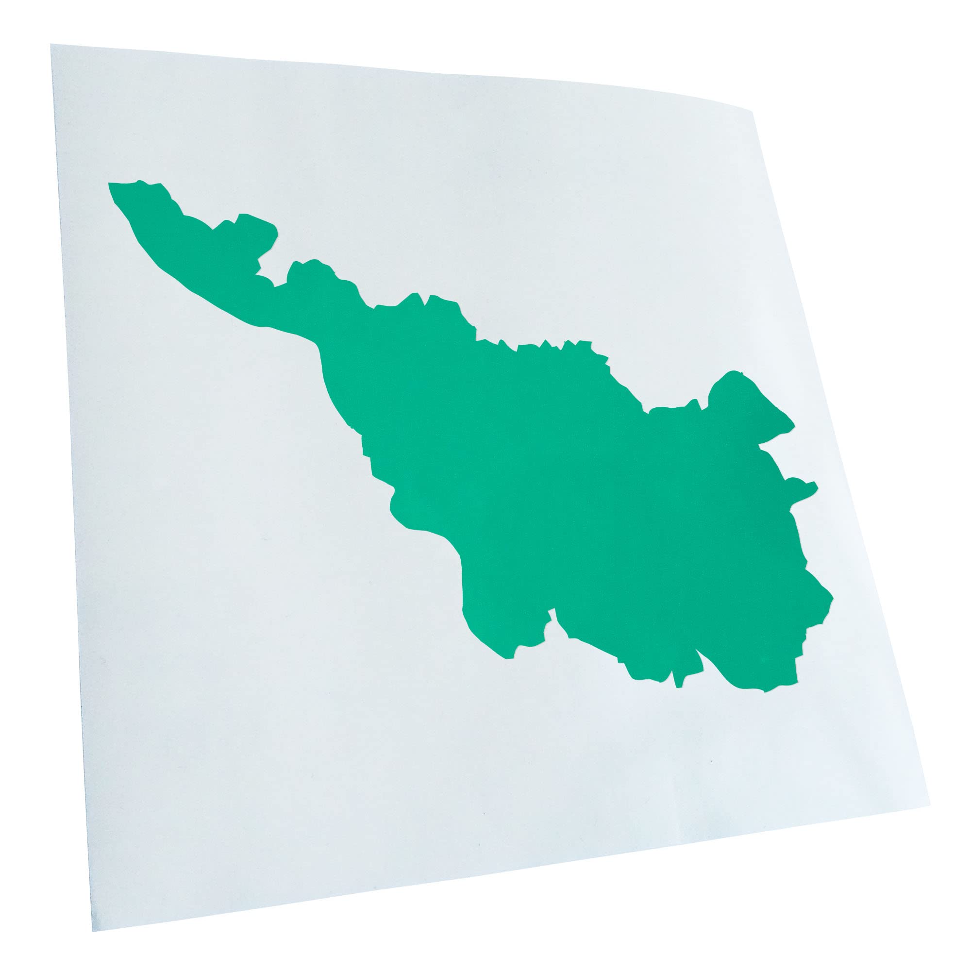 Kiwistar - Car Sticker - Turquoise - 40 x 29 cm Bremen Germany Silhouette - Rear Window Car Sticker Weatherproof for Car Truck Moped Truck - Sticker Exterior Self-Adhesive Tuning Accessories for