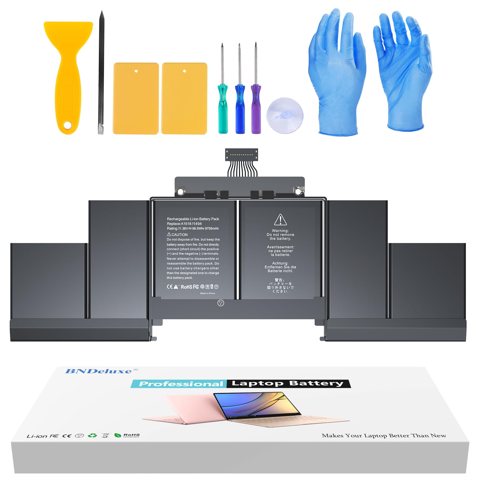 Amazon.co.jp: BNDeluxe Macbook Pro A1398 15インチ用バッテリー交換