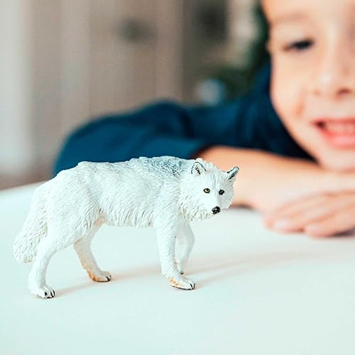 Miniatura 2 de Safari Ltd. White Wolf Figurine - Realistic, Hand-Painted 3.6" Model Figure - Educational Toy for Boys, Girls & Kids Ages 3+