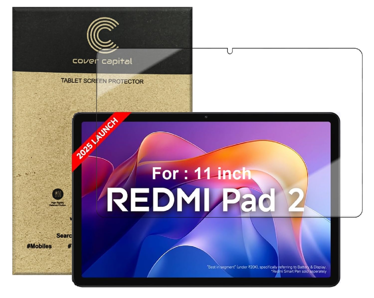 COVER CAPITAL Tablet Tempered Glass Guard For Redmi Pad 2 (11 inch) -Pack Of 1-picture-19
