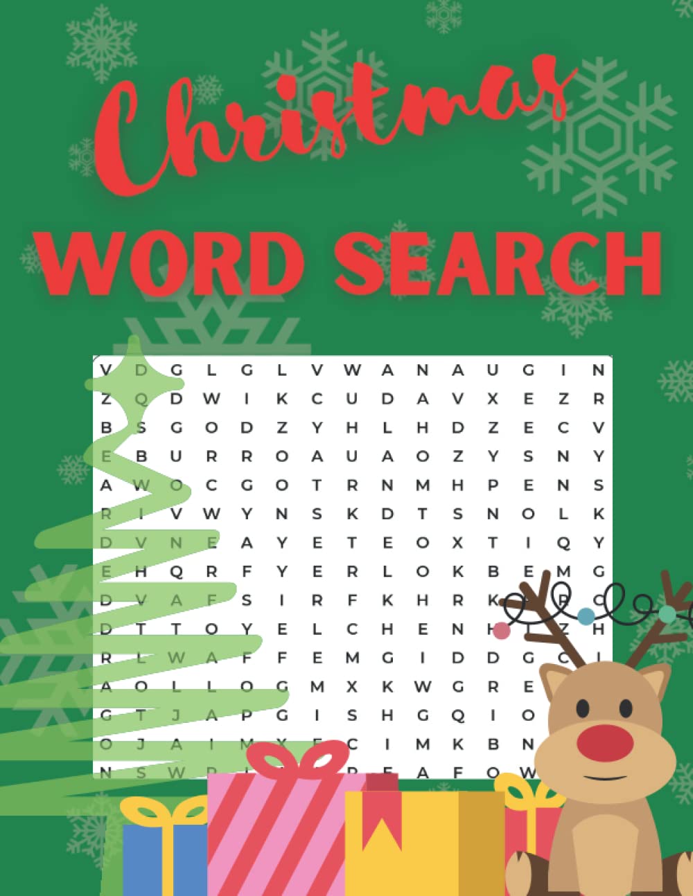 Christmas Puzzle Book: Christmas Word Search 50 puzzles for adults