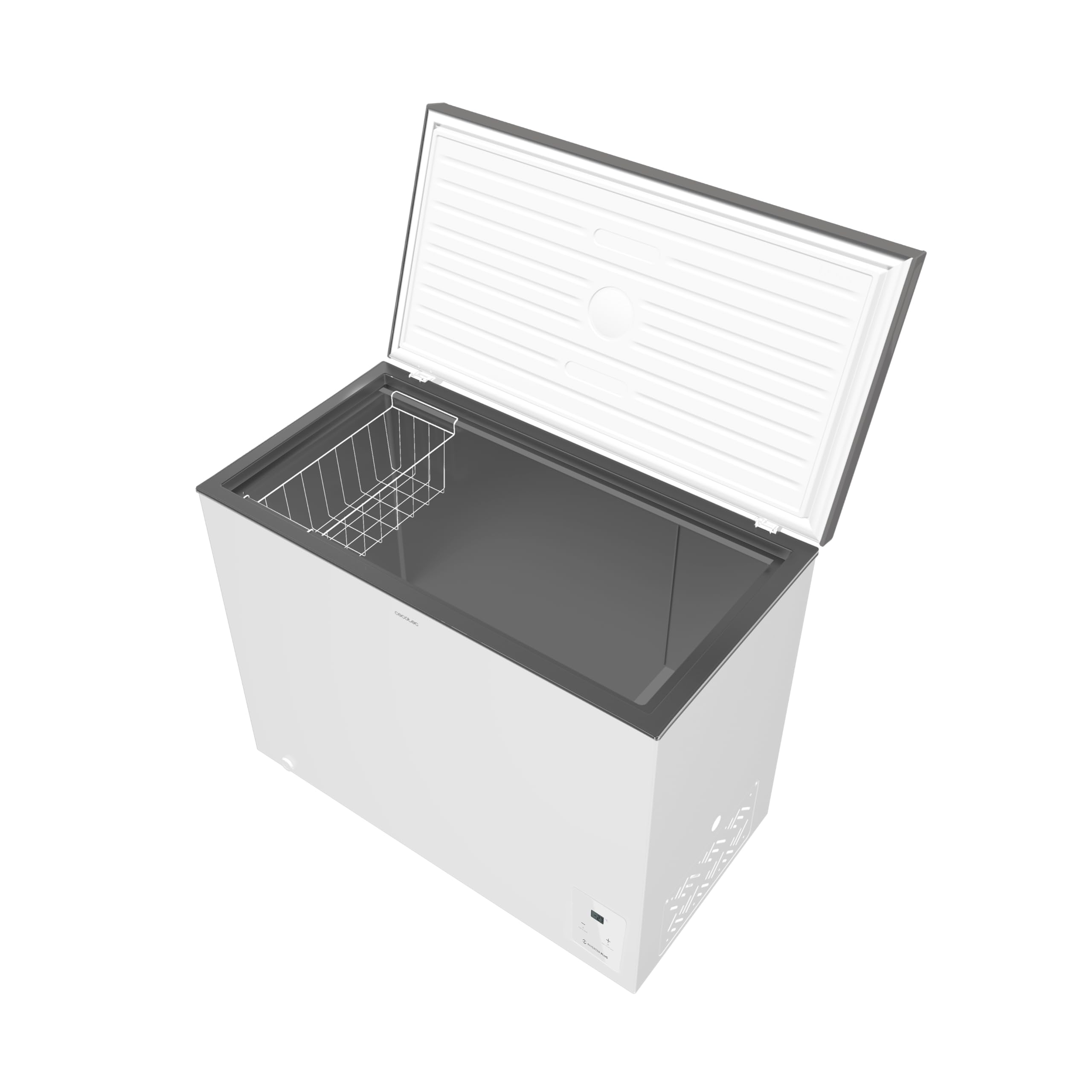 Cecotec Congelatore a Pozzo 254 L Bolero CoolMarket Chest 254 White E. 254L, Orizzontale, Inverter Plus, Dual Function, Fast Freezing, Controllo Elettronico, Blocco Bambini, Cestello Interno