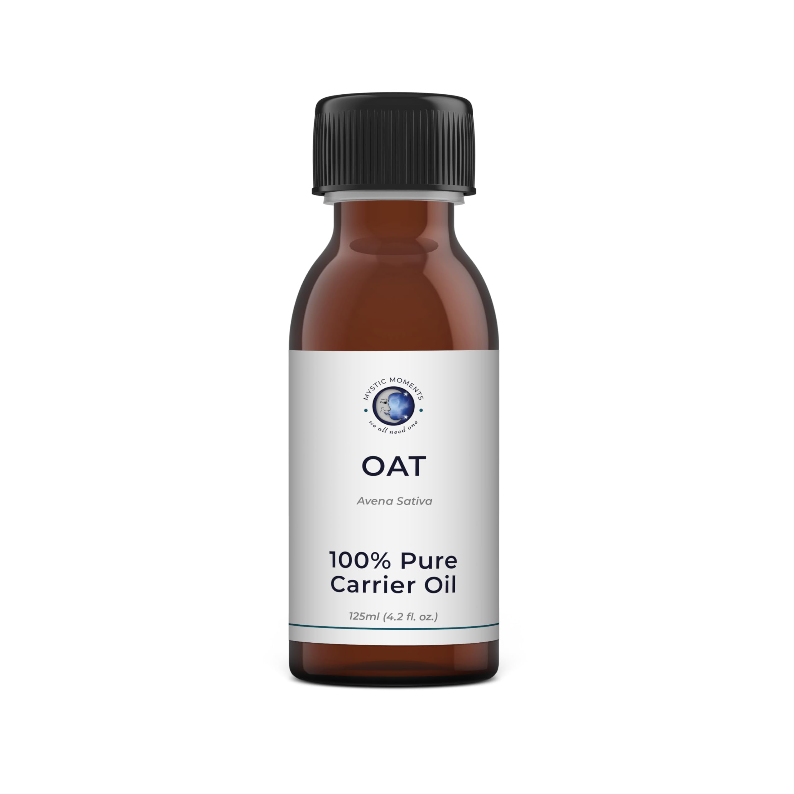 Mystic MomentsOat Carrier Oil - 125ml - Pure & Natural Oil Perfect for Hair, Face, Nails, Aromatherapy, Massage and Oil Dilution Vegan GMO Free