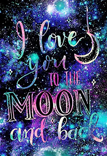 Diamond Painting Kits for Adults, 12x16in Diamond Art 5D Full Drill Diamond Painting Kits for Family Home Wall Decor, Mother s Day, Romantic Gift, I Love You to The Moon and Back