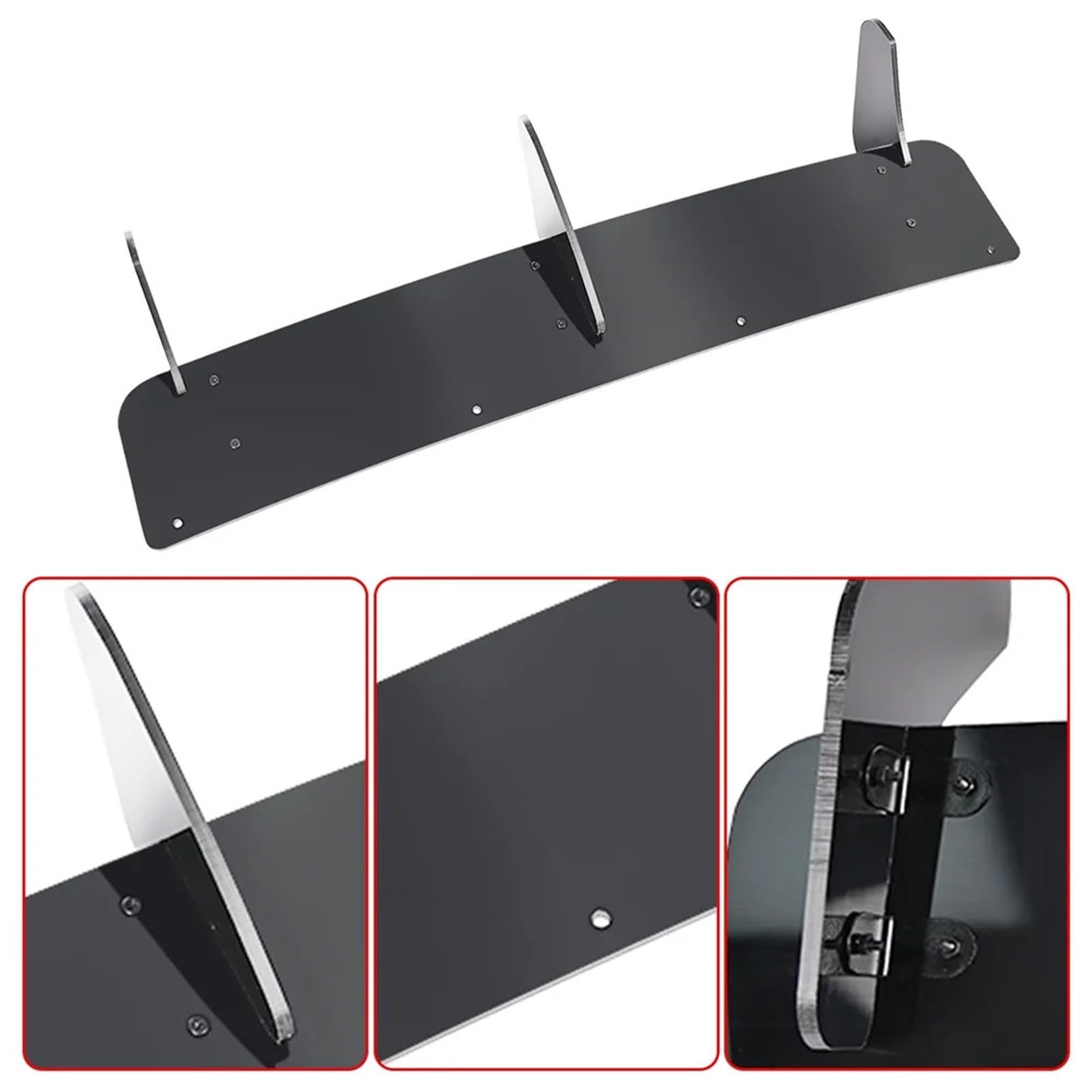 Per MK7 R Per Golf 7 2013-2016 Diffusore Tronco Spoiler Paraurti Posteriore Labbro Scoop Posteriore Gloss Nero labbro d'impatto spoiler protezione