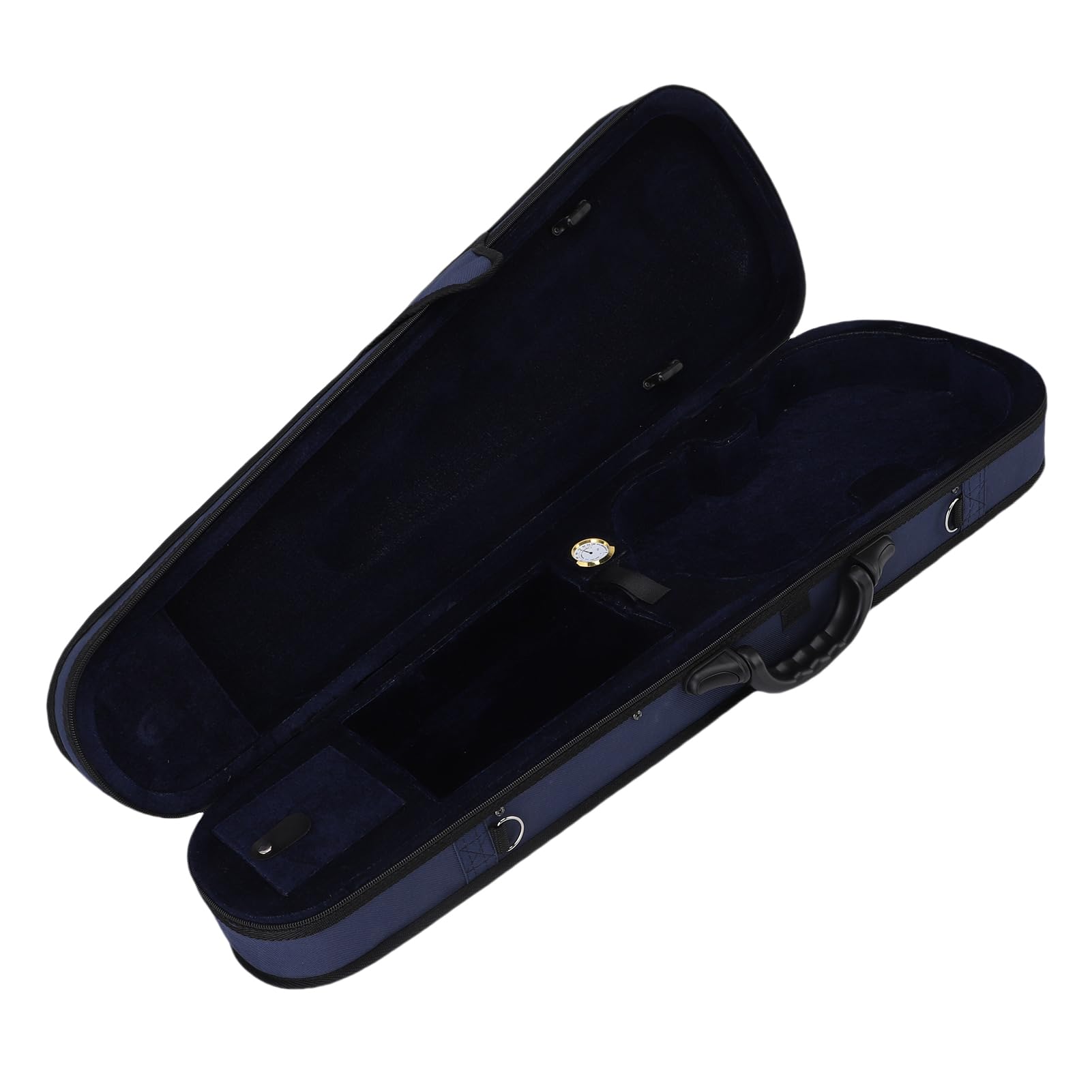 Tissting Estuche Violín 4/4 Oxford Azul Ligero Resistente - Transporte Seguro con Correas Ajustables para Músicos, Incluye 2 Correas