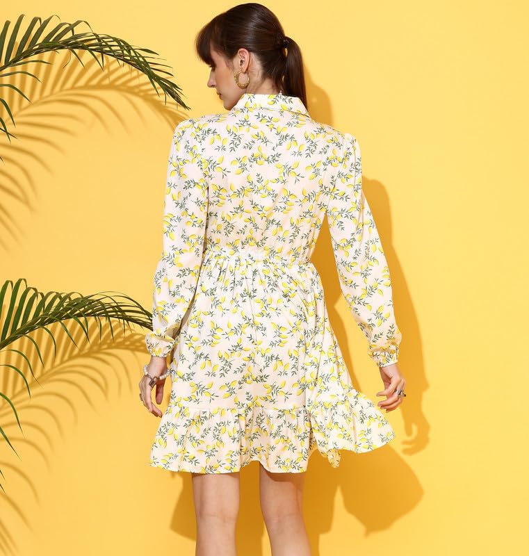 Image of Sheetal Associates Women's Casual Full Sleeve Crepe Shirt Dress