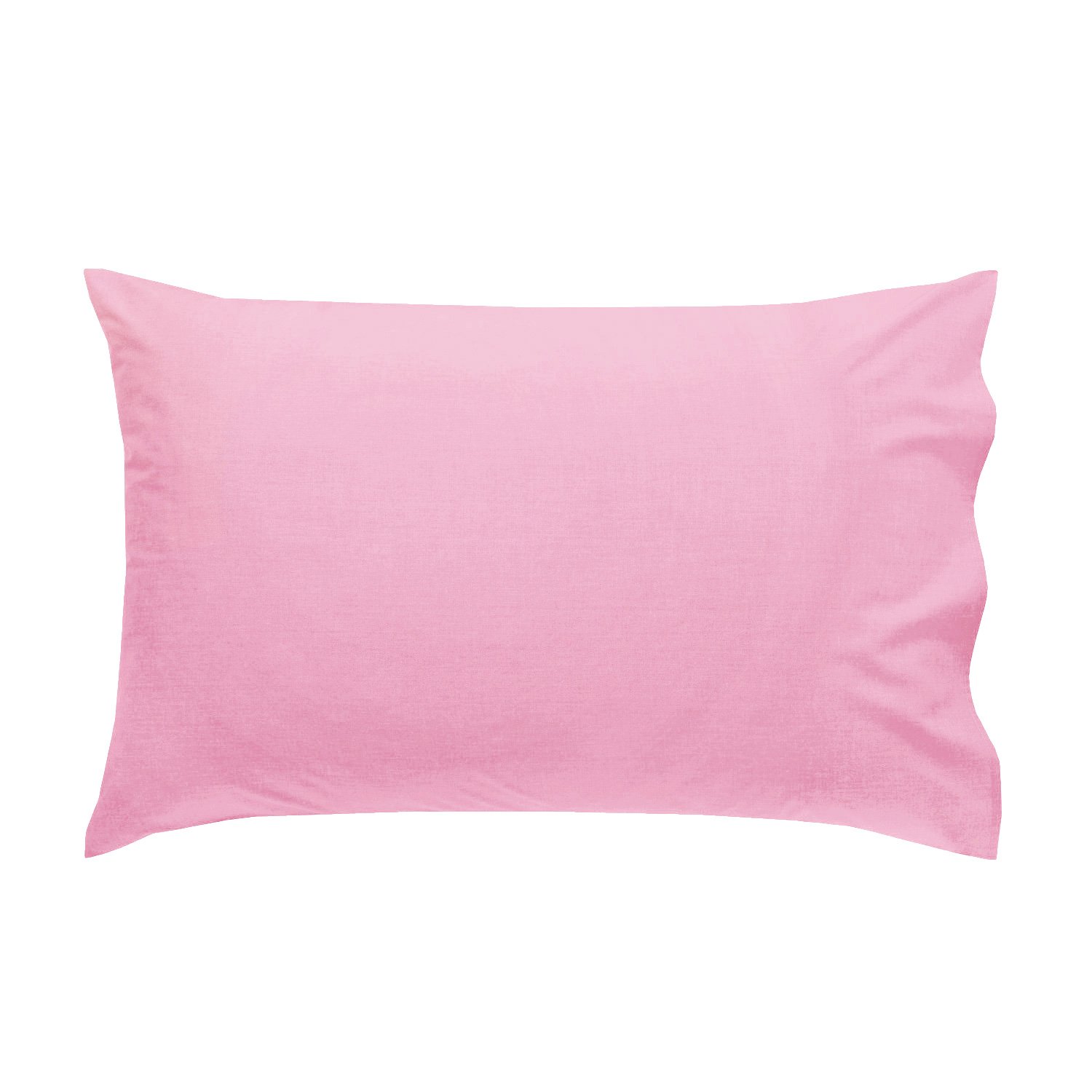Just Contempo Pink Non-Iron Easycare Percale Plain Pillow Cases, Pack Of 2