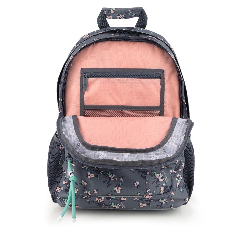 Gabol - Mochila Escolar de 3 Compartimentos 32x44x18 cm Dash con Espalda Ergonómica de Rejilla, Funda para Portátil 15,6'' y Base Reforzada
