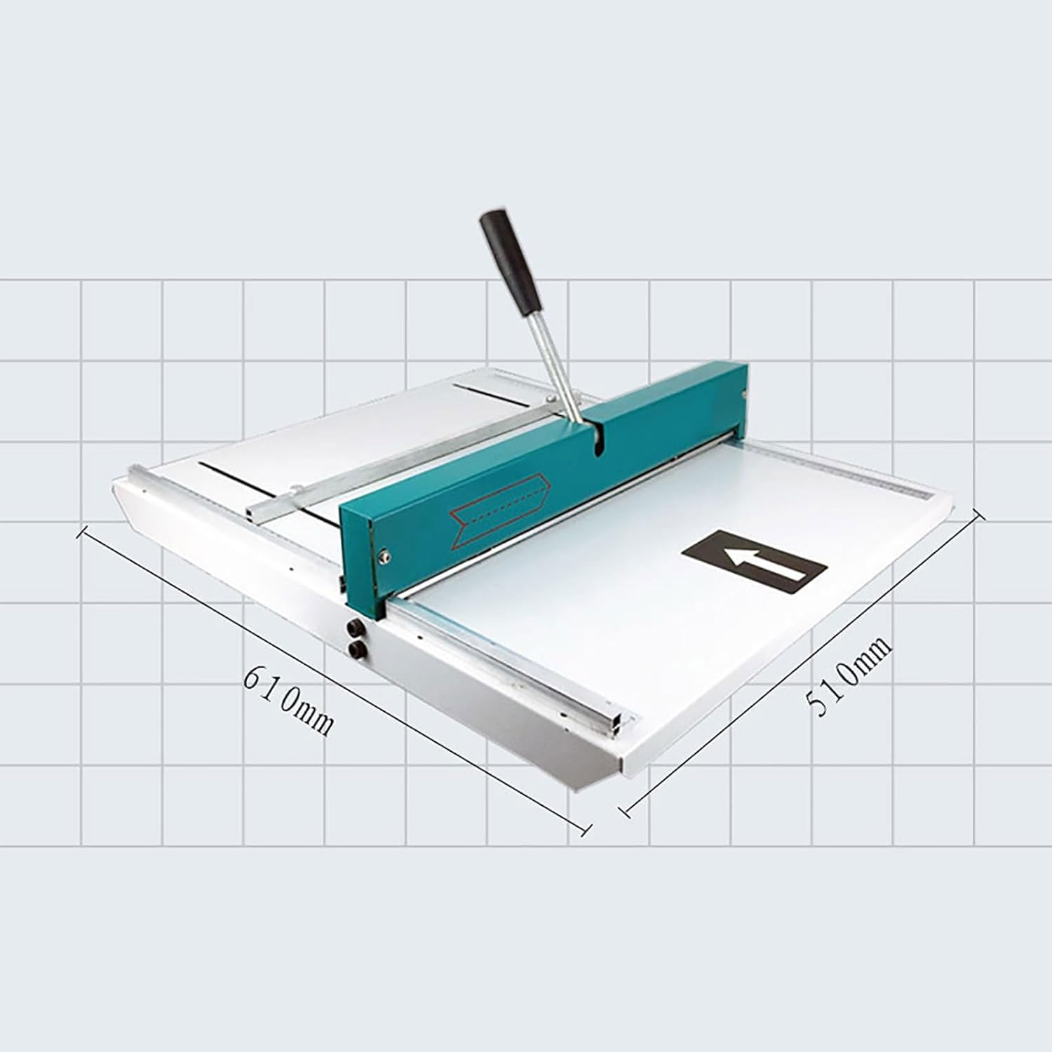 Machine à froisser manuelle très résistante 480 mm, profondeur 0,8 mm, avec règle de positionnement et échelle précise pour un usage domestique et commercial