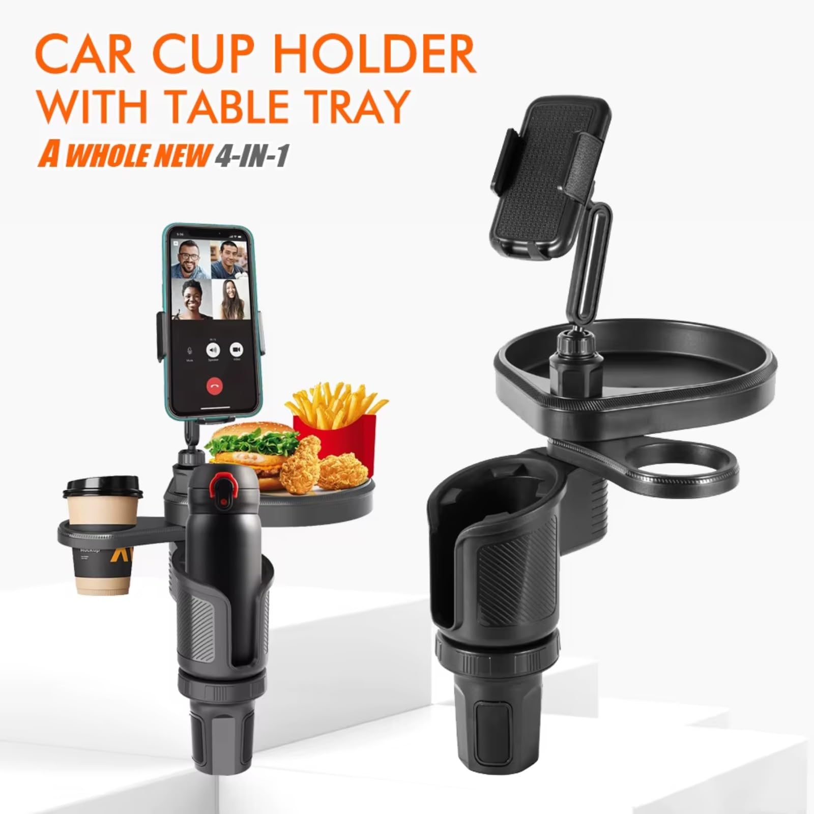 Auto Innenraum Zubehör Vassoio Di Espansione Portabicchieri Per Console Centrale Ricambio Auto 4 In 1 Con Accessori Per Supporti Per Bevande Telefono