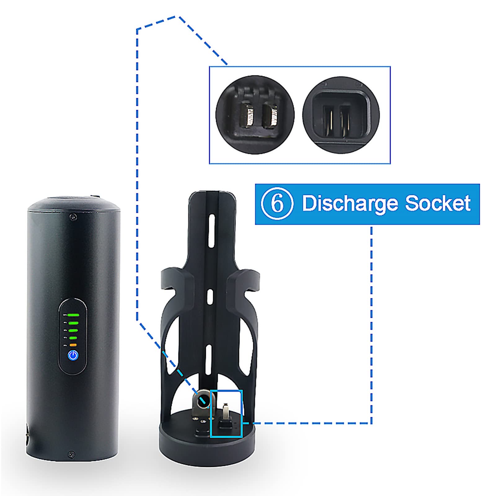 (2-5 Days Delivery 36V Ebike Akku Mini Flasche Elektrischer Akku - 500W 350W 250W 200W Sanyo Cell 18650 Lithiumbatterie für Bafang Mid Drive und andere Bike Conversion Wheel Kits