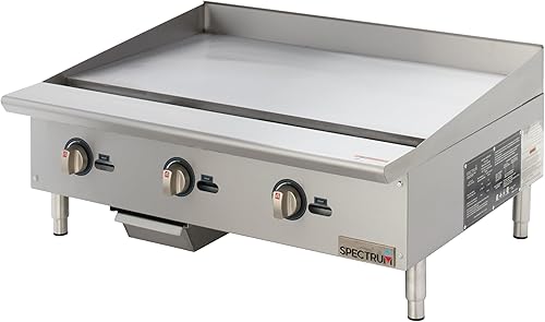 Winco Plancha comercial de gas natural, 36"