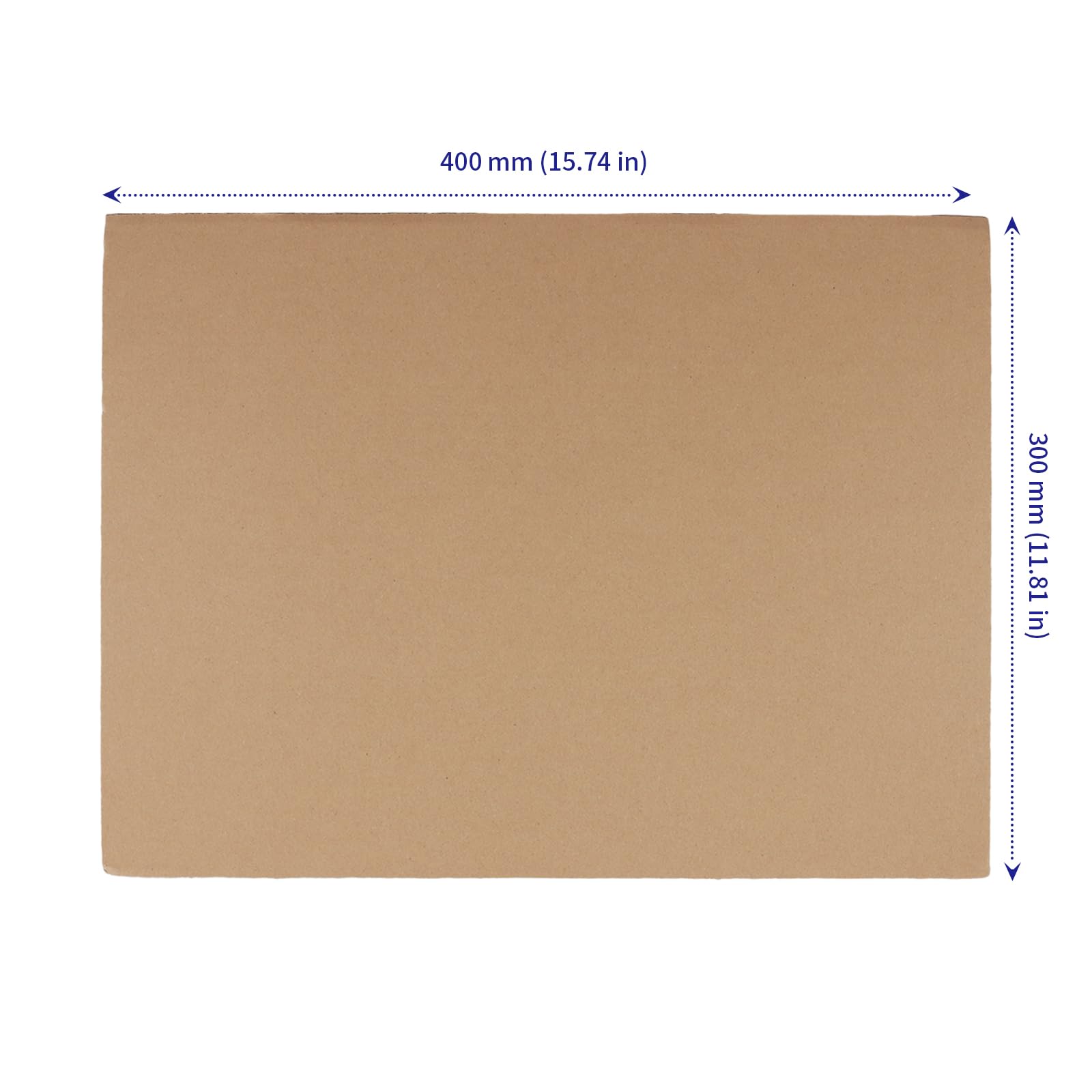SOUJAP Lot de 50 feuilles de carton ondulé A3 de 3 mm d'épaisseur pour emballage, envoi, modélisation, loisirs créatifs, 30 x 40 cm