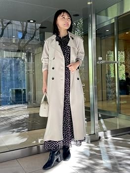 Amazon.co.jp: [セルフォード] ロングトレンチコート CWFC251046