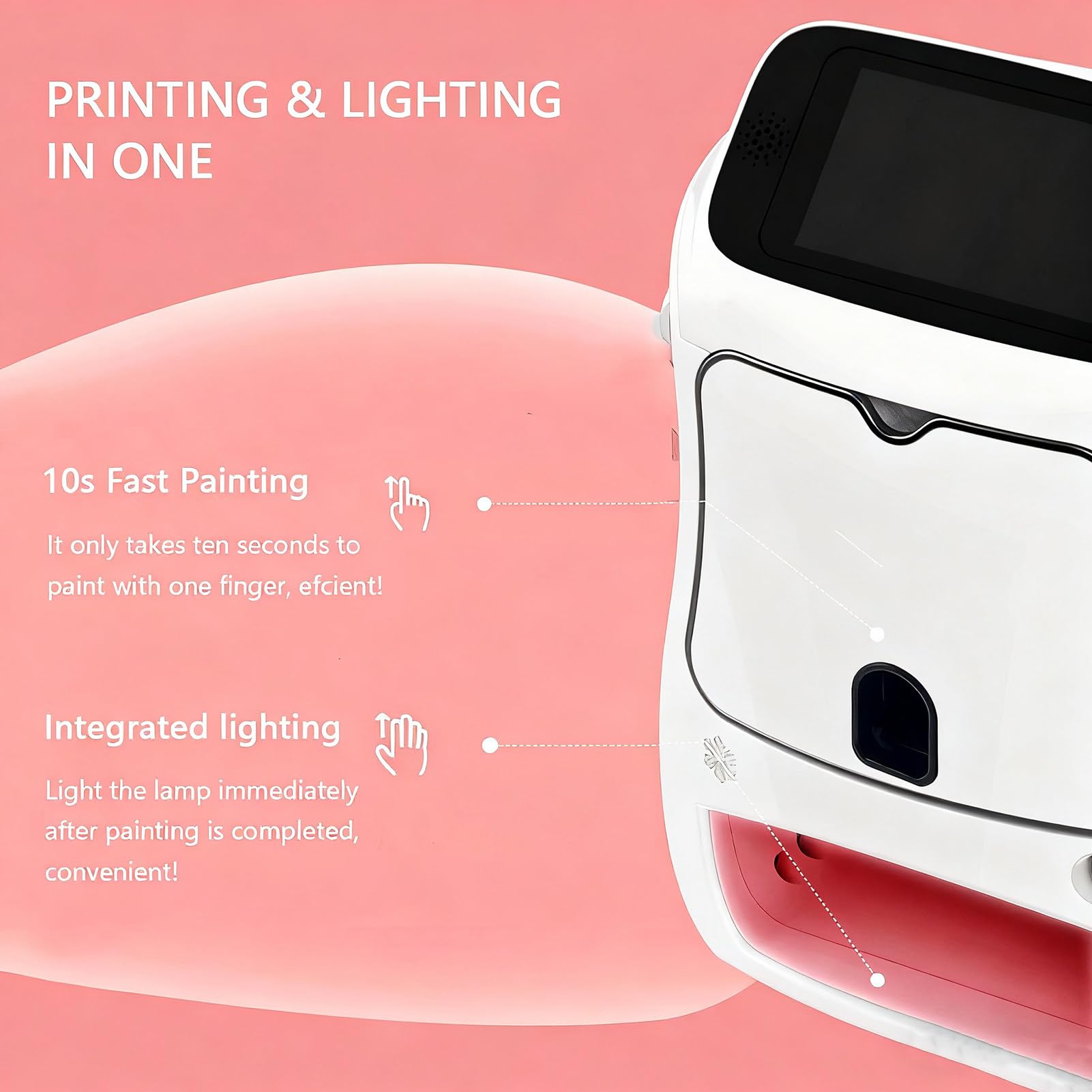 Amazon.co.jp: 多機能ポータブルカラーネイルアートプリンターマシン