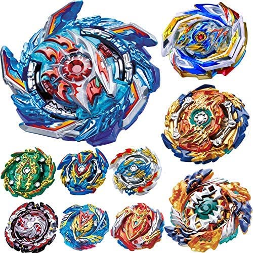 Gyros-10 Pieces Pack, Battling Top Battle Burst High Performance Set, Best Toys Gift for Boys Kids Children