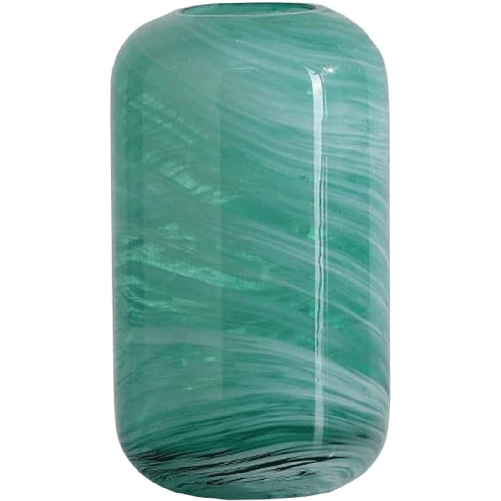 Ngdfgr C Fashion Exquisite Glass The Vase European Style Marbling Flower Vases Decoration Transparent Light Luxury Vase Table Decor Bookshelf Decoration (C),