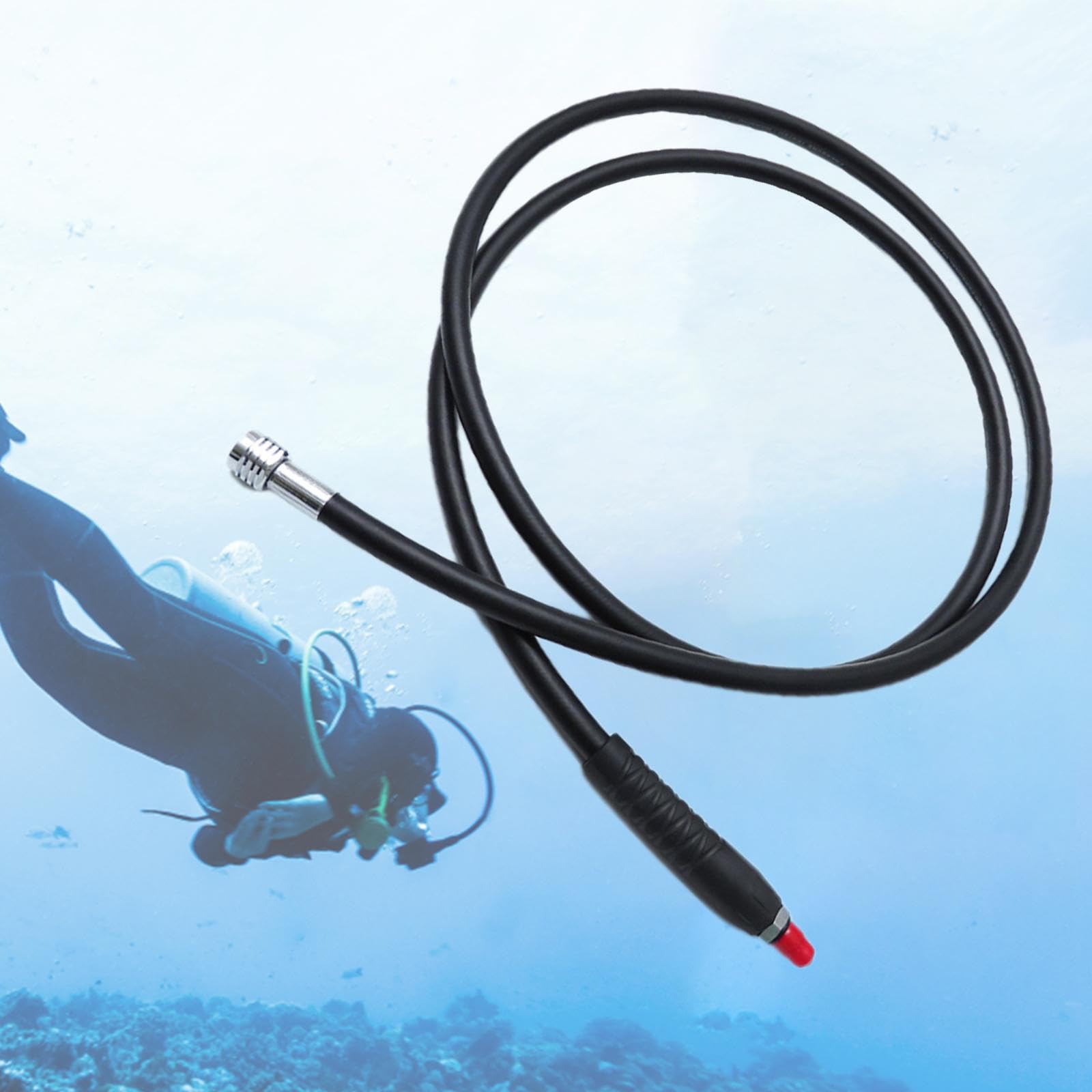 Componenti di ricambio per tubo flessibile a media pressione per | subacquee che garantiscono un accessorio di fissaggio per gonfiatore per erogatore subacqueo di lunga durata