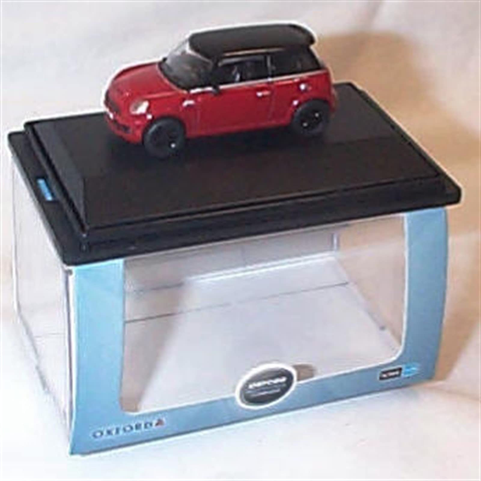oxford chilli red new mini car 1.76 railway scale diecast model (OXFORD-76NMN001-02)