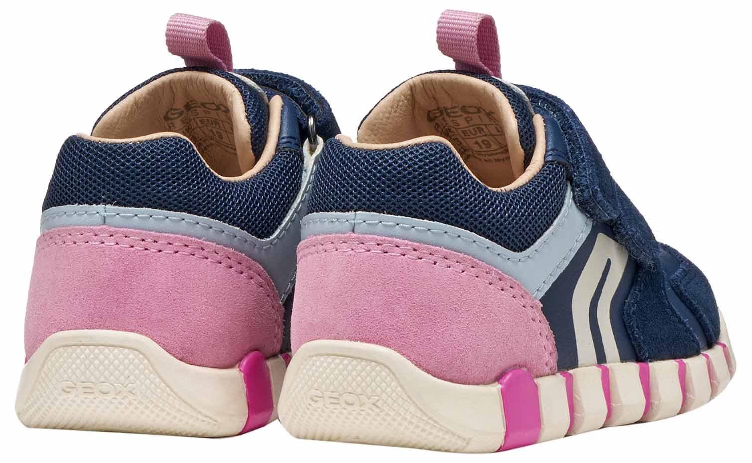 Geox Baby Girl B IUPIDOO Girl C First Steps Navy/DK Pink 21_EU