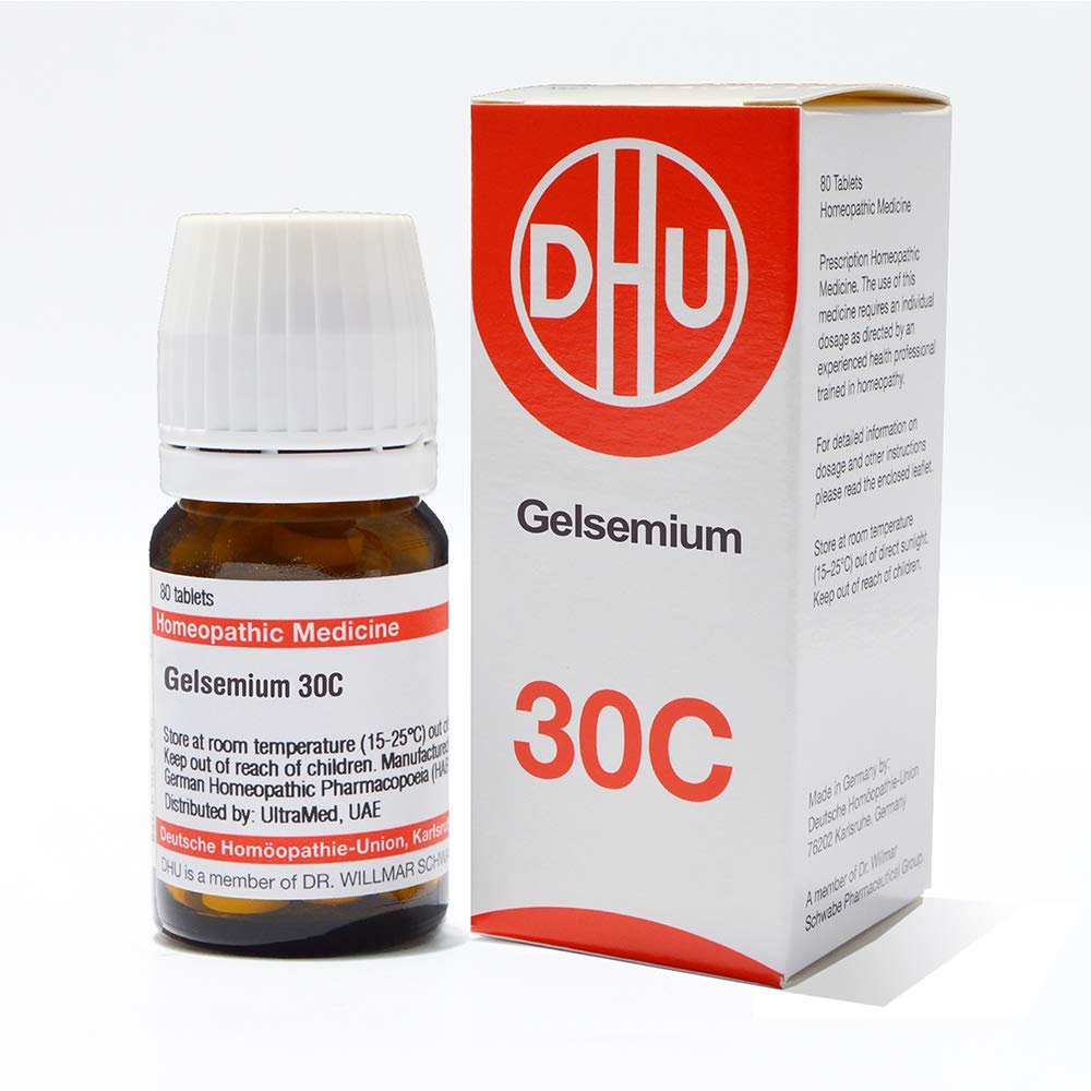 DHU Natural Homeopathic Remedy Gelsemium,30c,80 Tablets