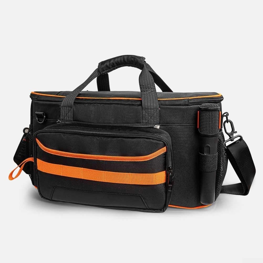 Étui de transport pour enceinte JBL Party Box On-The-Go 2 — Sac fourre-tout de voyage en tissu Oxford avec bandoulière réglable, compatible avec haut-parleur + accessoires