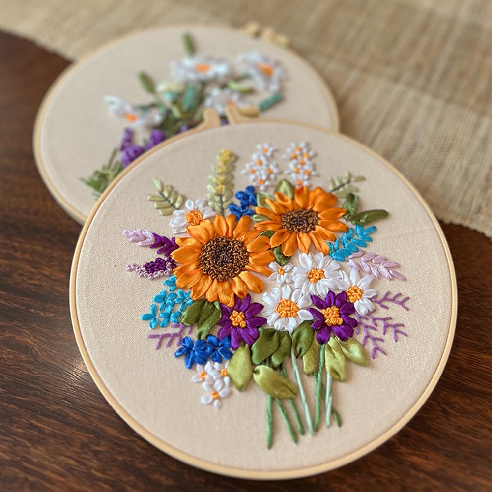Mochalight Cross Stitch Practice Kit Hoop Hand Embroidery Patterns