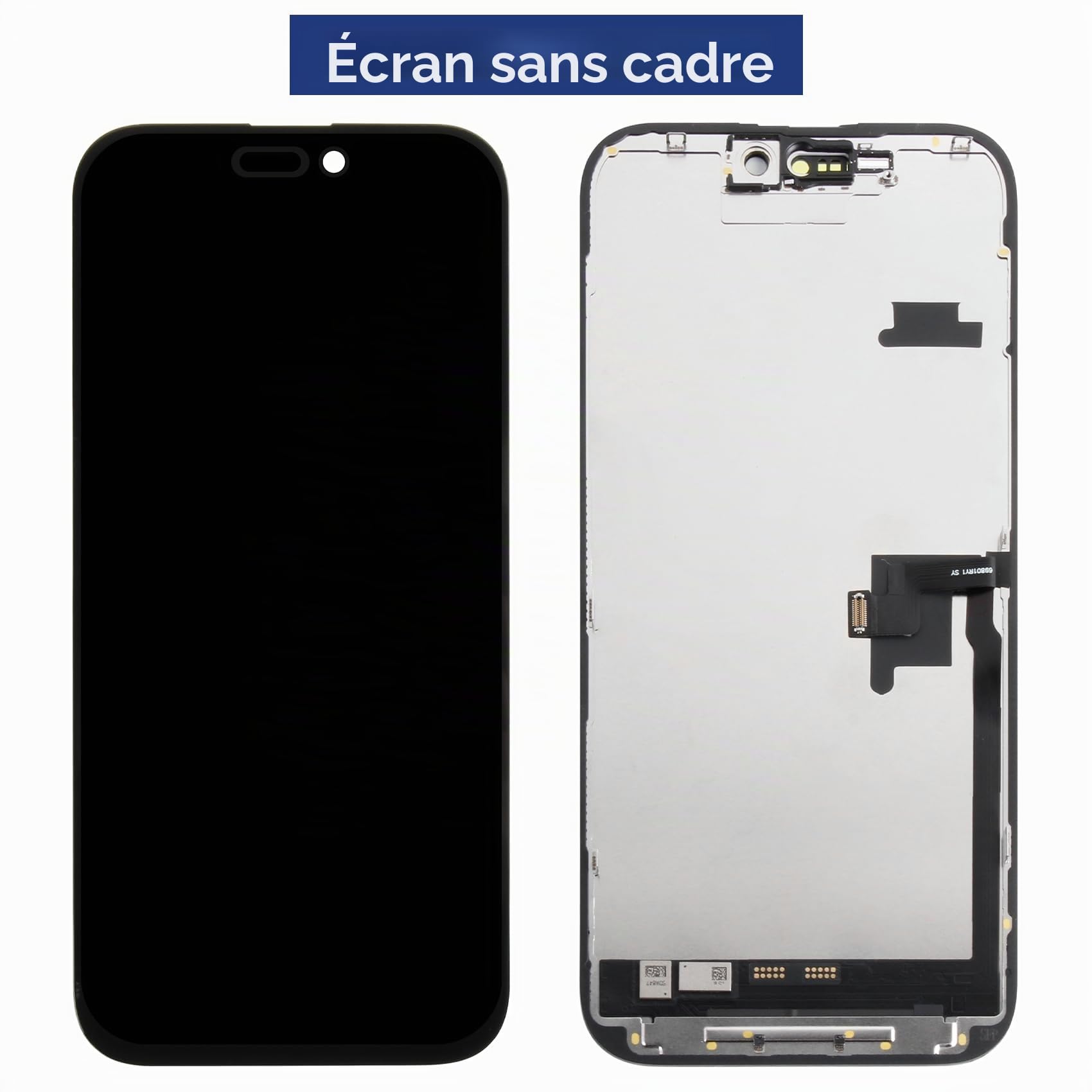 Écran LCD pour iPhone 16 Pro Max LCD Display pour iPhone 16 Pro Max LCD Écran Replacement A3296 A3084 A3295 A3297 Écrantactile Numériseur Assemblé avec Kit de Réparation (Noir,6,9") (16 pro max)