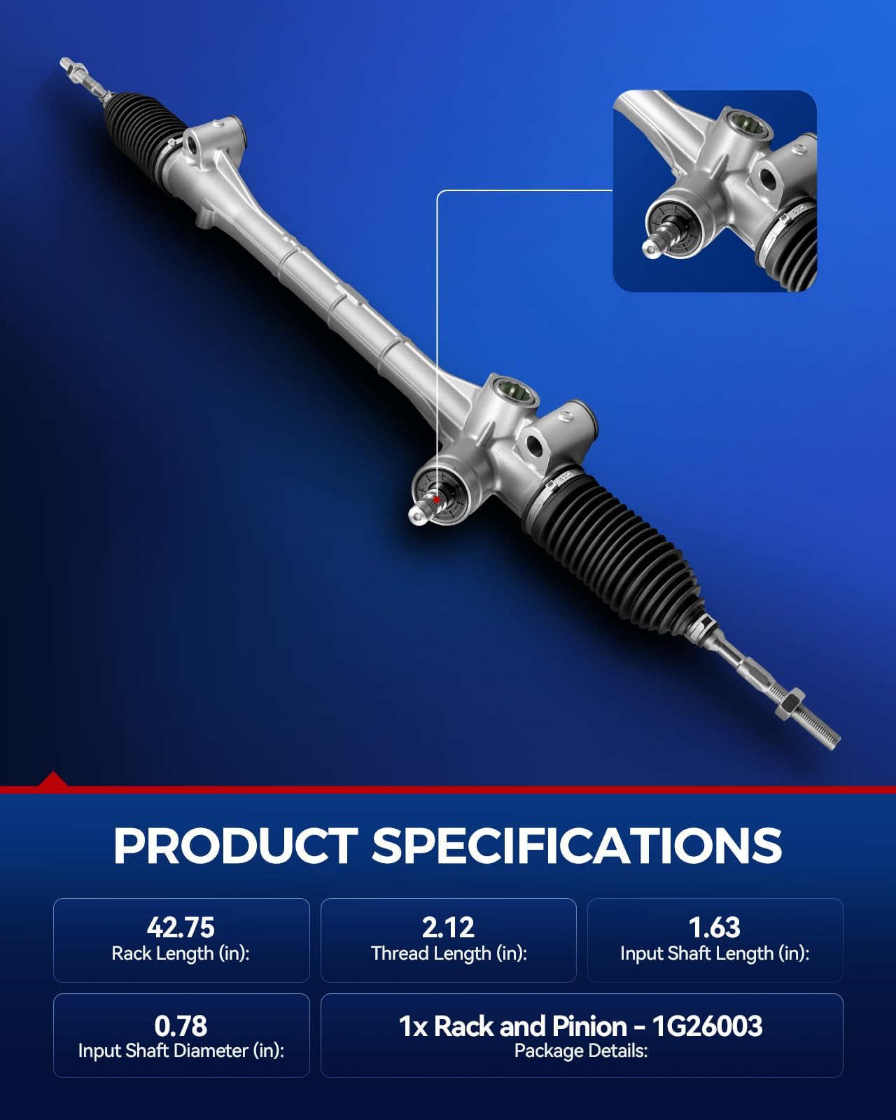 Amazon.com: KAX Electronic Power Steering Rack and Pinion