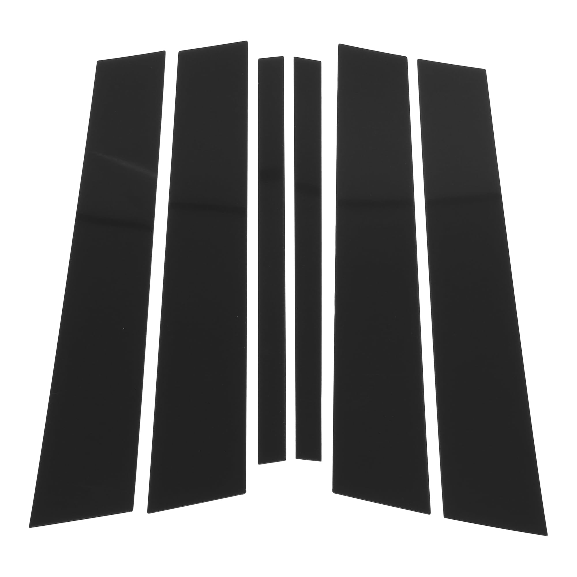Motoforti Door Pillar Window Trim Anti Scratch Sticker Pillar Posts Door Outer Exterior Cover for BMW X1 2009-2015 Black 6 Pcs