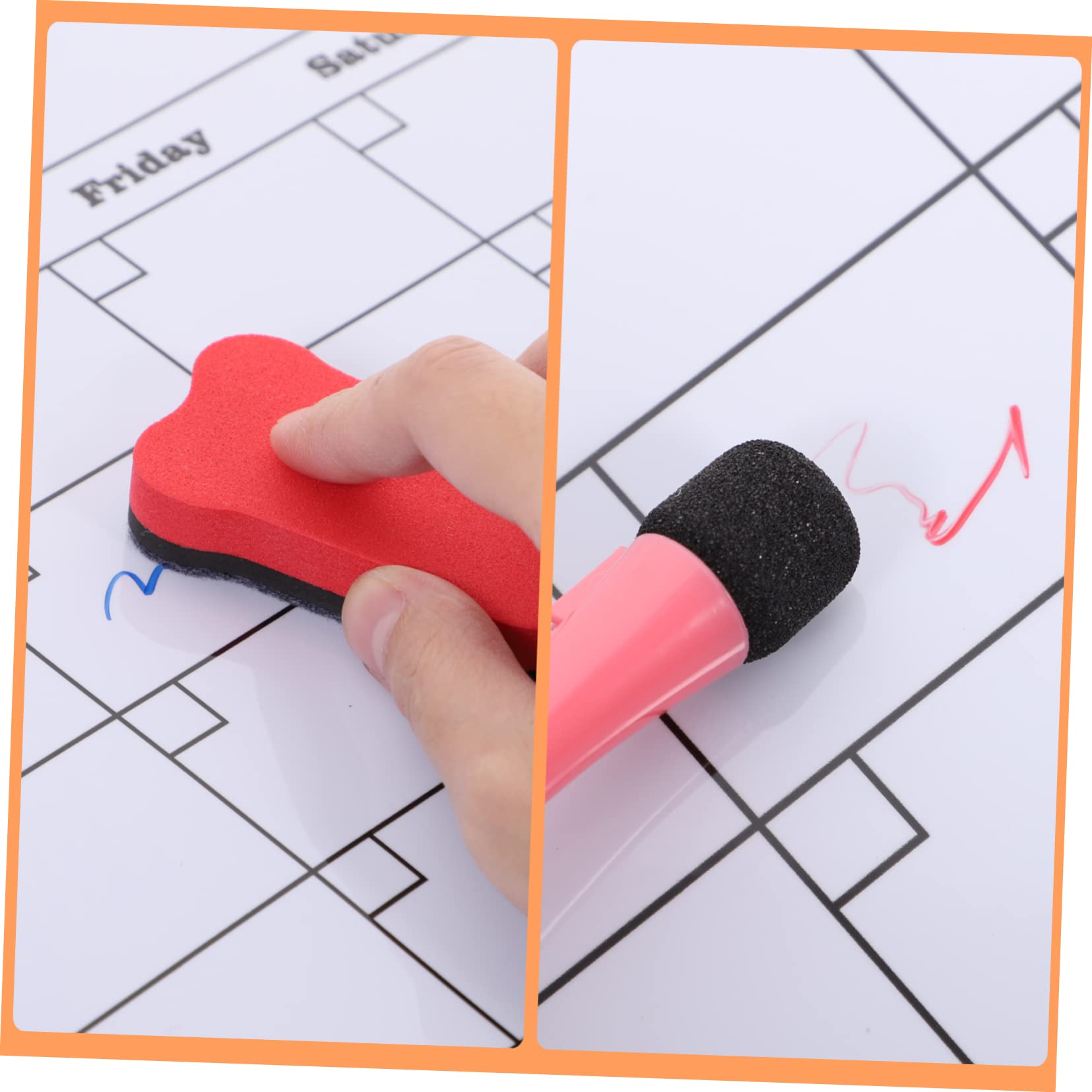 Calendario Magnetico Da Frigorifero Lavagna Cancellabile Mensile Per Pianificazione Familiare Con Spazio Per Note e Promemoria Per Casa e Ufficio