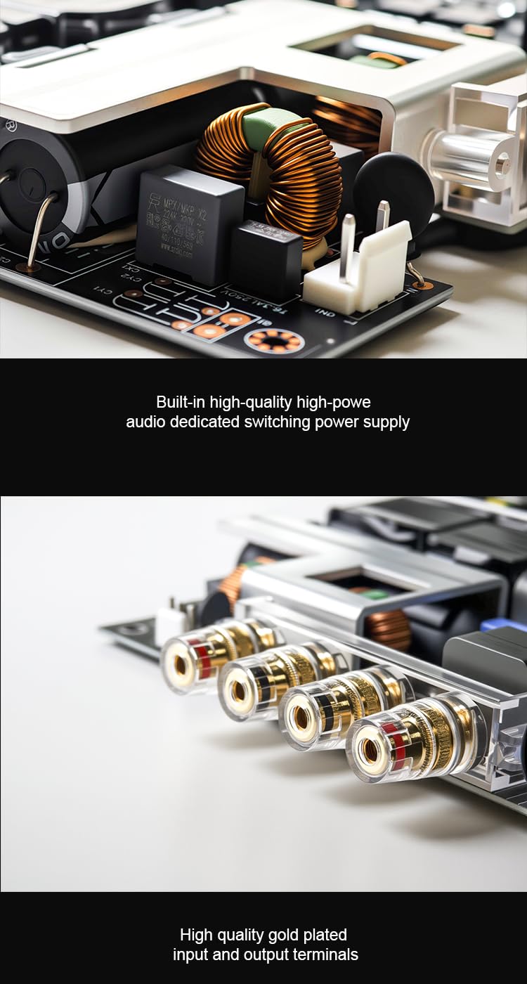 SMSL VMV A1 PRO Amplifier Hi-End PGA2311 Chip Home Desktop Audio Component Amp XLR/RCA Inputs Hi-Res AMP D1PRO DAC Preamp