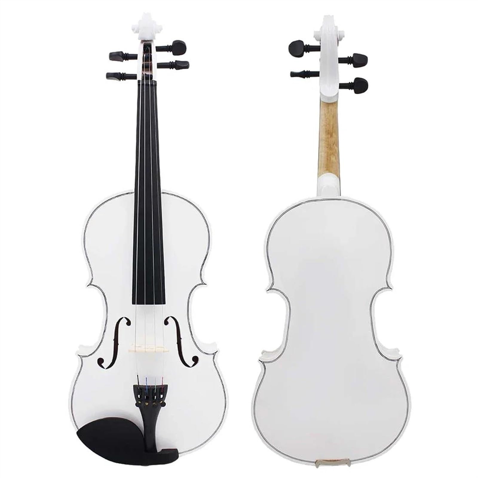 Violine 4/4 Violine Weiß Massivholz Violinenset
