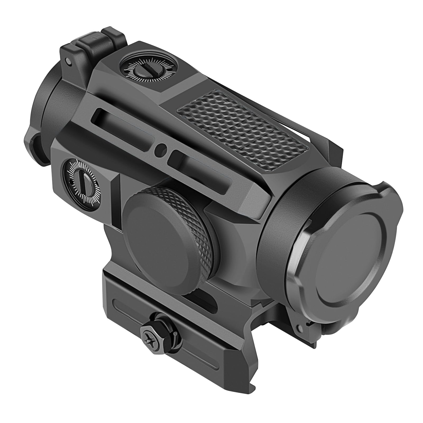SPINA OPTICS Red Dot Sight 1x20mm 2 MOA Rifle Scope Riflesso con Reticle Dot/Cross Circle 7 livelli luminosità QD Mount