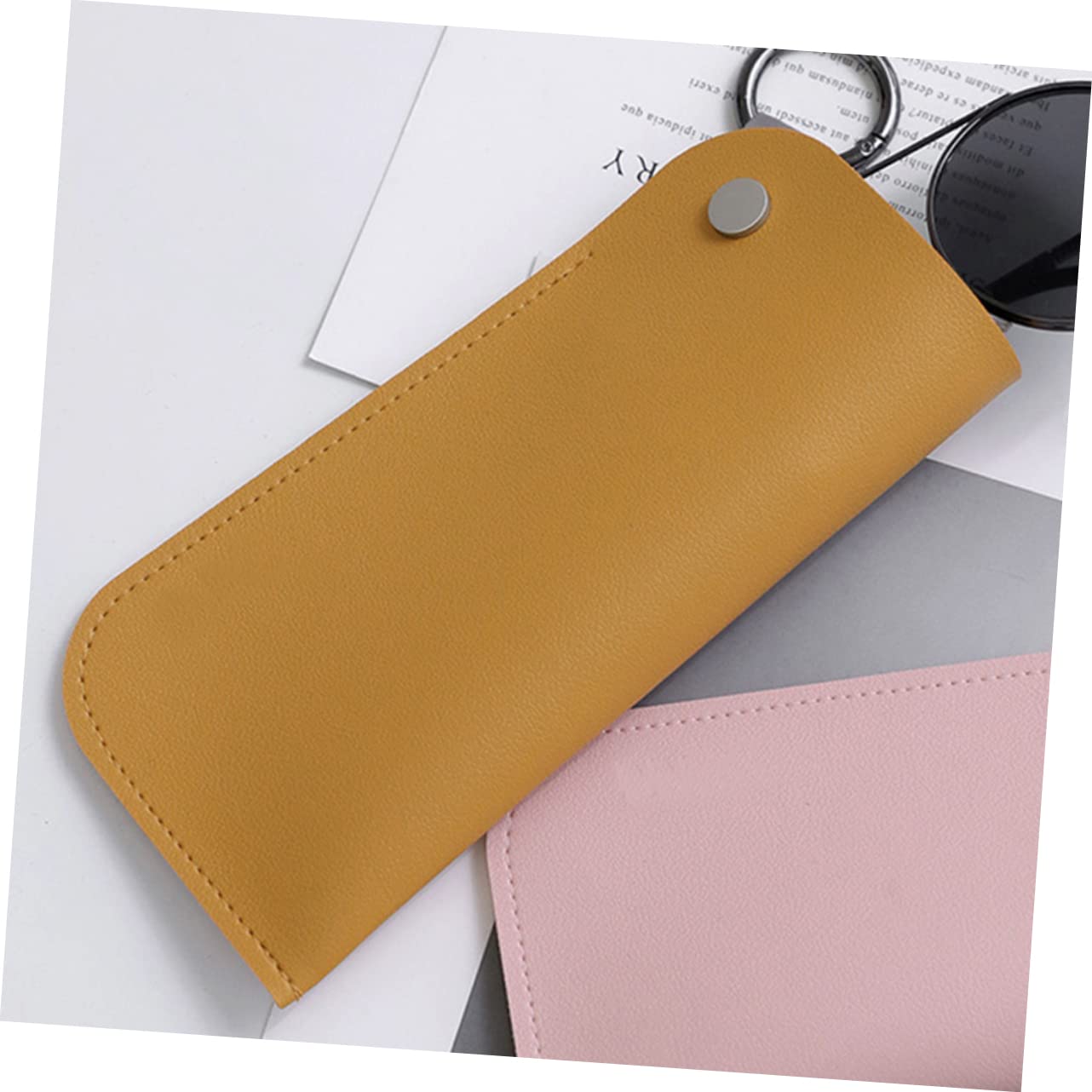 FOMIYES Estuche De Gafas De Sol De Protección Blanda Con Anillo Y Almacenar Gafas Y Accesorios