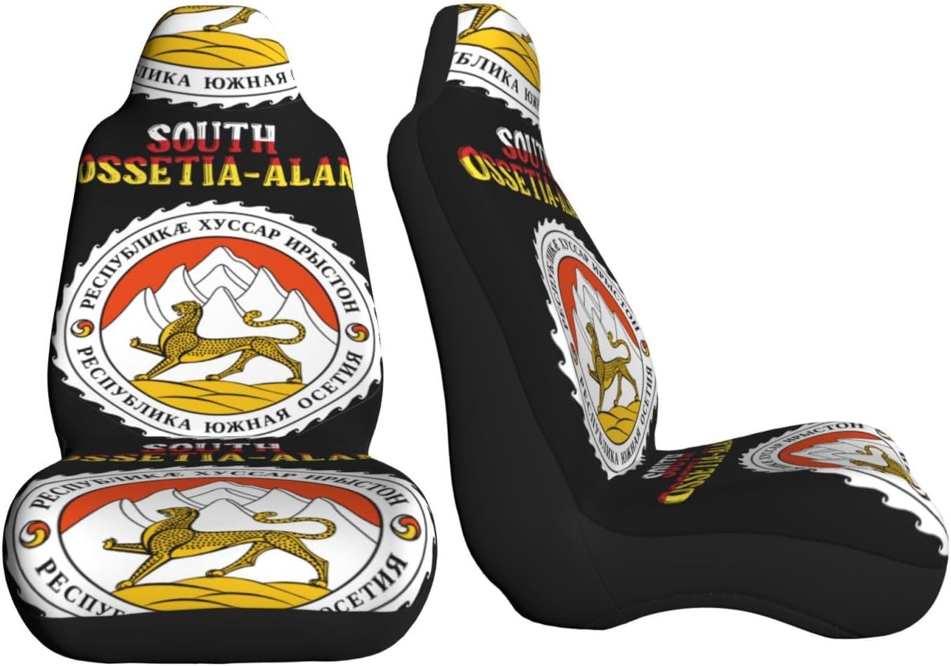 South Ossetia-Alan Emblem Car Seat Covers, Protective Car Seat Covers, Seat Covers Suitable for Most Car Models