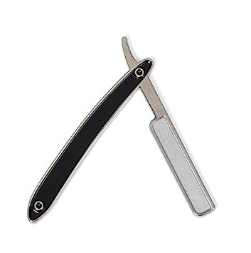 MD Straight Razor Lapel Pin (Black)