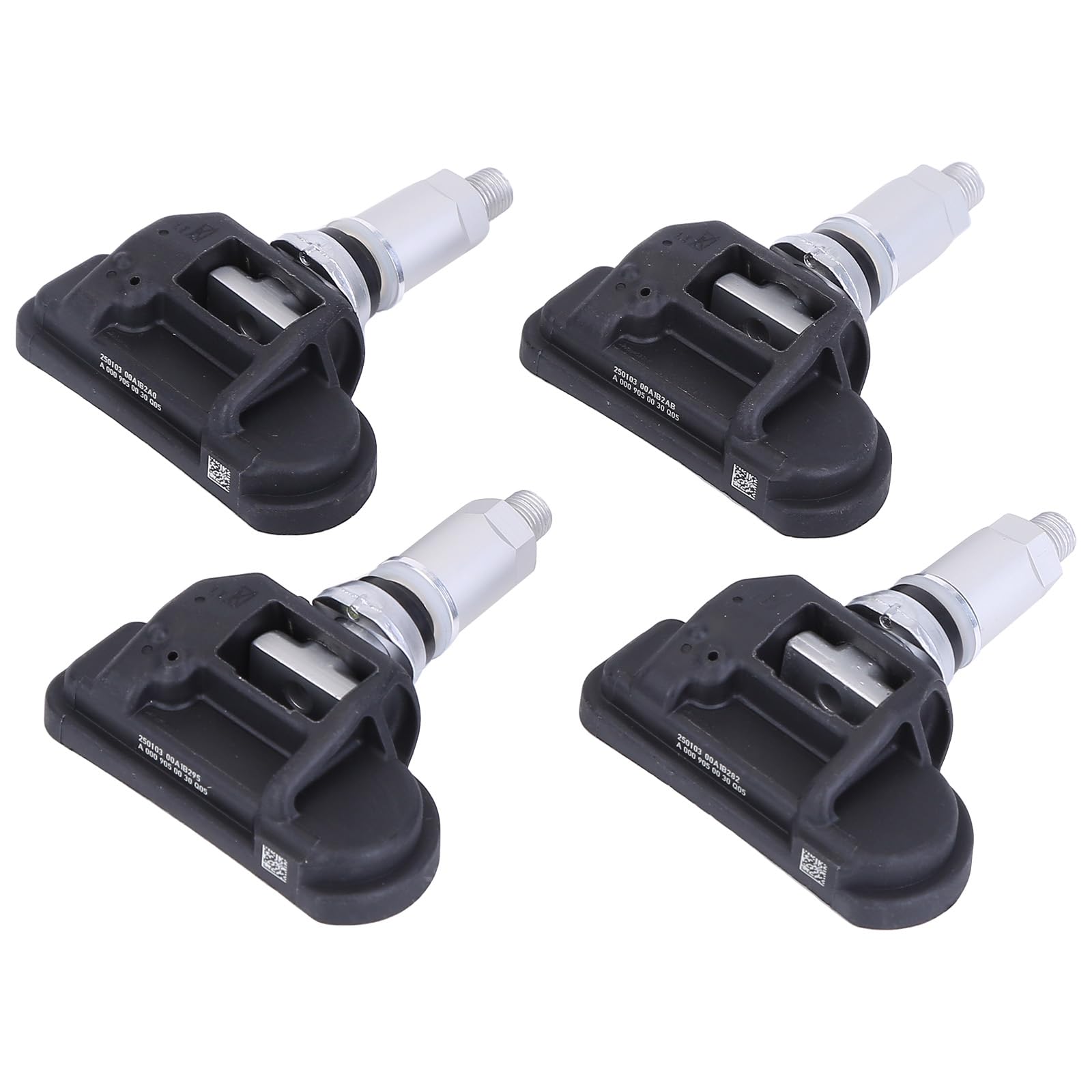 4 pz A0009050030 TPMS Sensore di pressione pneumatici compatibile per Mercedes-Benz Classe A Classe B Classe C CL-Class CLA CLS Classe E Classe G Sistema di monitoraggio della pressione dei pneumatici