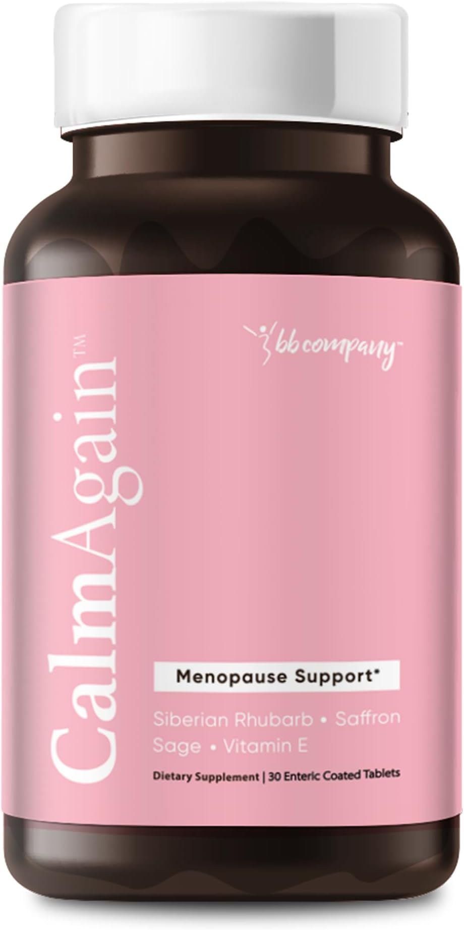 - BB Company CalmAgain for Menopause Anxiousness, Mood Balance for Women | Stay Calm, Lower Cortisol, Fewer Mood Swings | Siberian Rhubarb, Sage, Saffron | Menopause Relief | 30 Ct