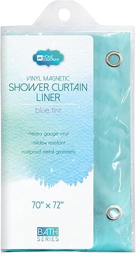Miniatura 3 de Cortina de ducha de calibre 3, cortina de ducha de vinilo de 70 x 72 pulgadas con ojales metálicos inoxidables y 3 pesos magnéticos, sin olor y