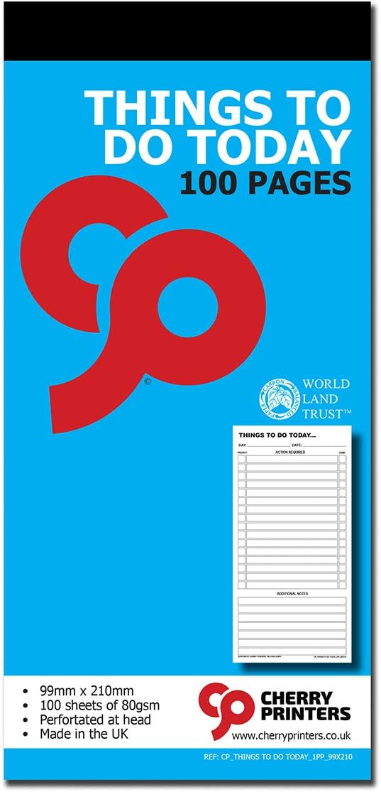 Cherry Things To Do Today Book 99mm x 210mm 100pages 80gsm