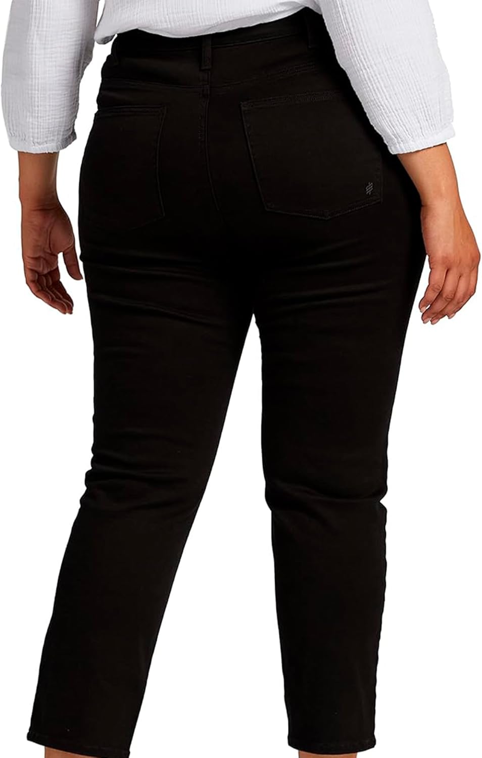 Silver Jeans Co. Womens Plus Size Infinite Fit High Rise Straight Leg Jeans - Image 4