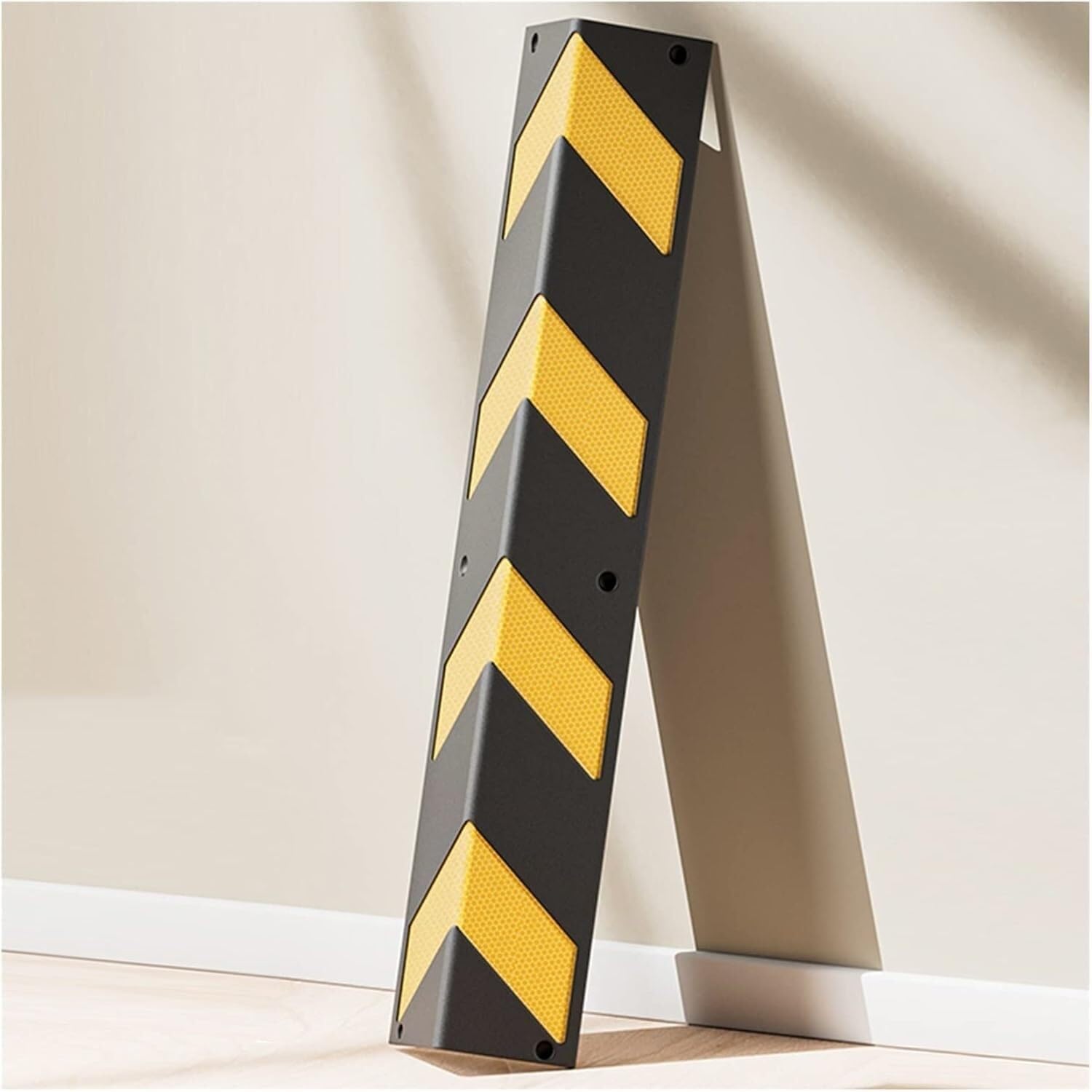 WDSOPK garage wall protector,wall corner protector, Car Parking Protector Parking Garages Reflective Ground Floor Garage Protection Wall Corner Guards,Yellow,5pcs,100cm